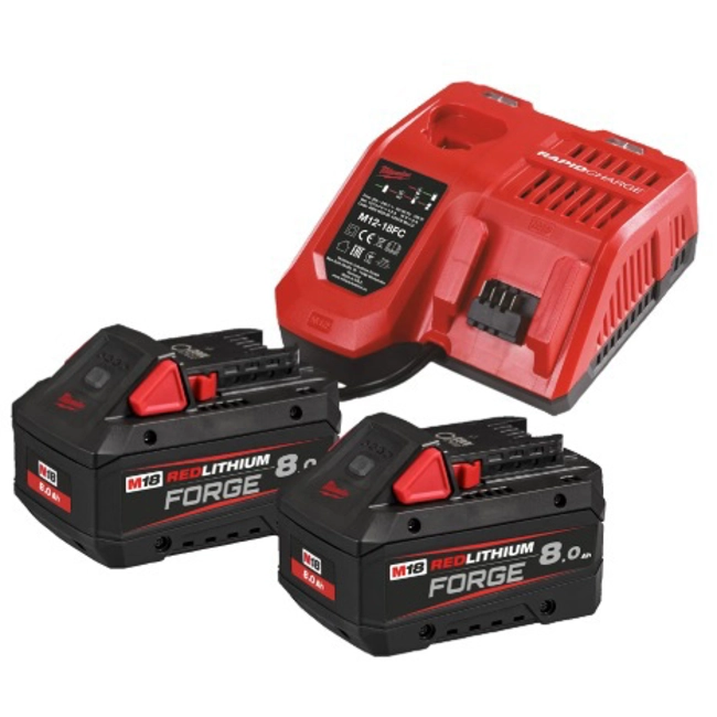 Vendita online Kit 2 batterie 18V 8Ah + caricabatterie FORGE™